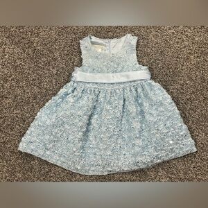 American Princess Rosette Dress - Blue - 24M